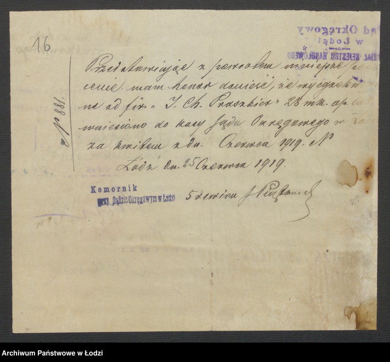 Obraz 18 z jednostki "Izrael Chaim Praszkier- sprzedaż farb"