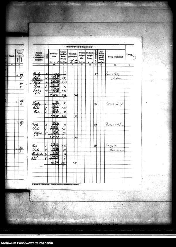 Obraz 7 z jednostki "Ostateczny rejestr pomiarowy Kuźnica Bobrowska powiatu kępińskiego"