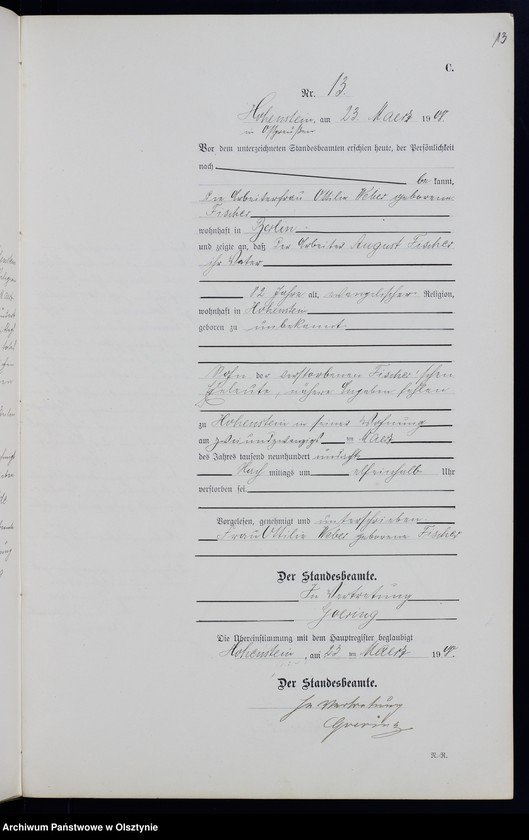 image.from.unit.number "Sterbe-Neben-Register Nr 1 - 46"