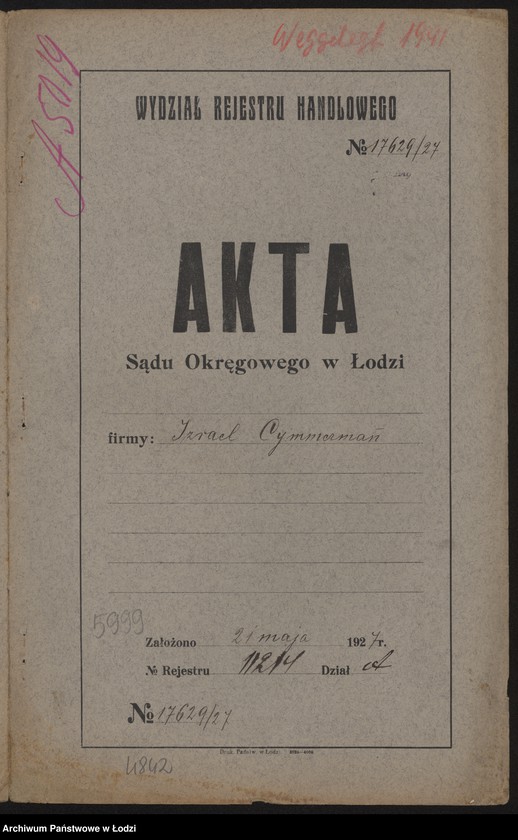 Obraz 2 z jednostki "Izrael Cymmerman- drobna sprzedaż mięsa"