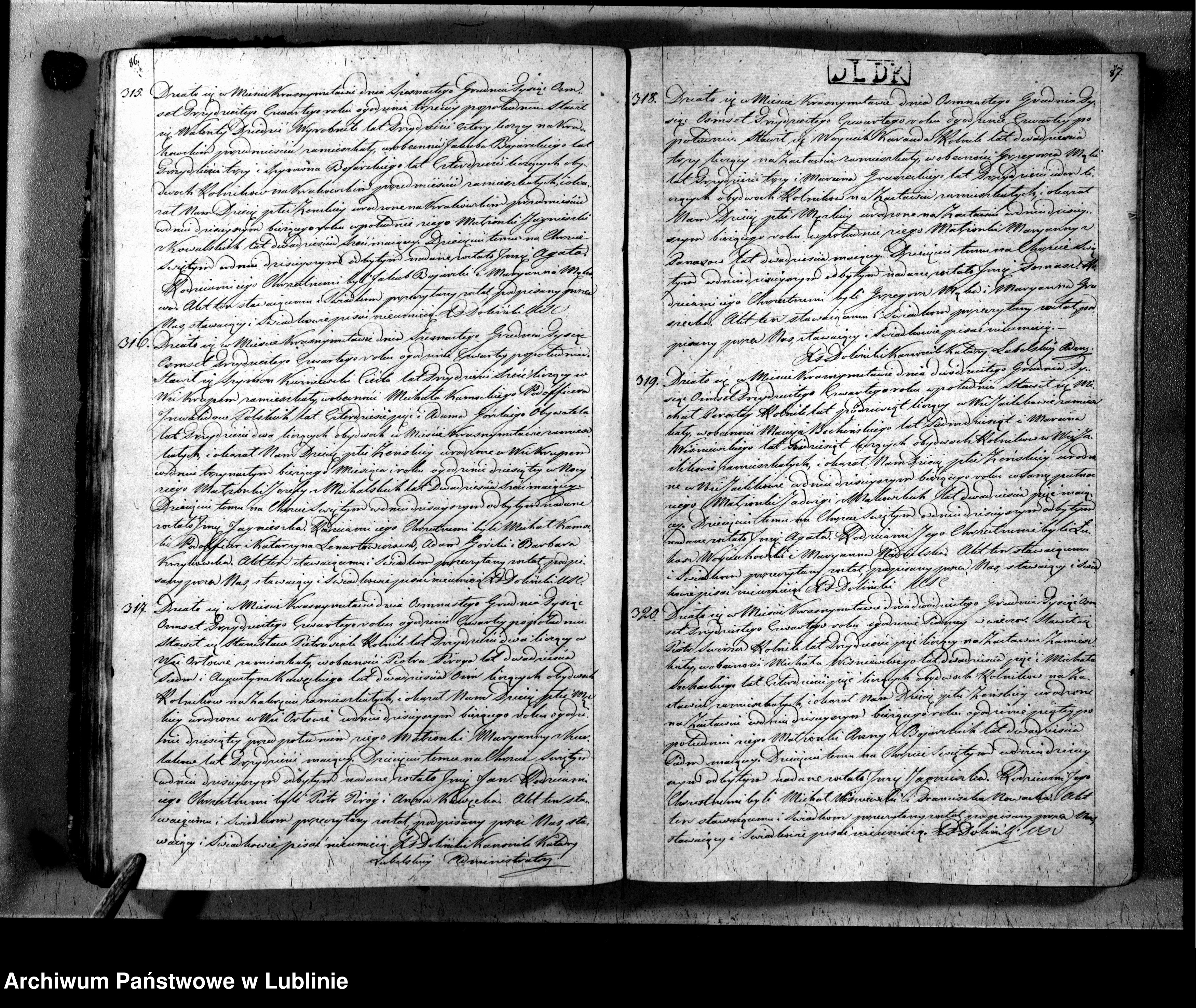 Skan z jednostki: Księga urodzeń, małżeństw i zgonów