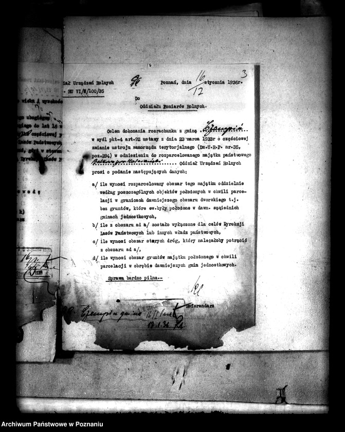 Obraz 7 z jednostki "Rozrachunki z gminą Czempiń odnośnie rozparcelowanego obszaru dworskiego Betkowo"