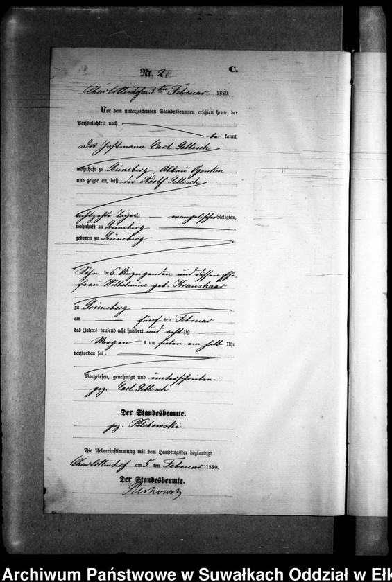 image.from.unit.number "Sterbe-Neben-Register des Preussischen Standes-Amtes Gr. Strengeln Kreis Angerburg"