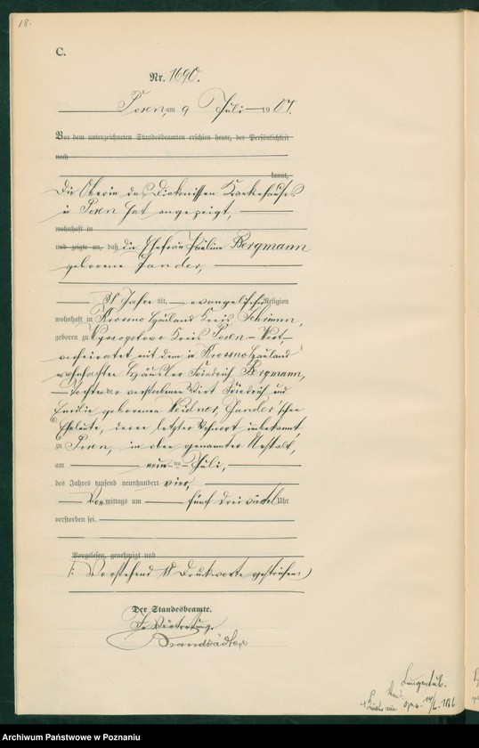 Obraz 20 z jednostki "Księga miejscowa zgonów tom IV"