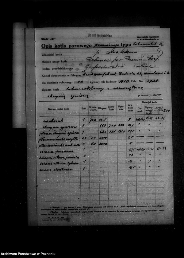 Obraz 7 z jednostki "Gospodarstwo rolne Rabowice powiat poznański nr woj. kotła 6194"