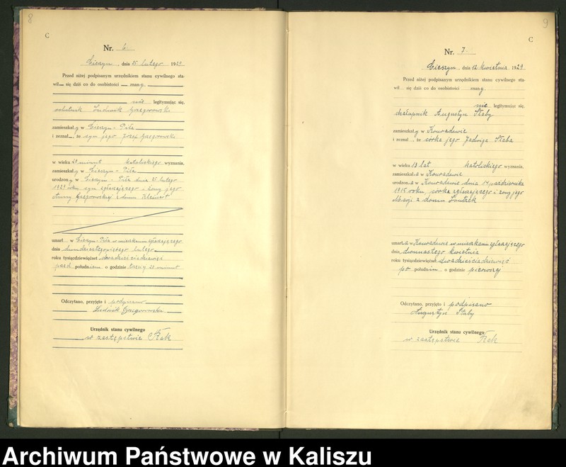Obraz 7 z jednostki "[Księga zgonów]"