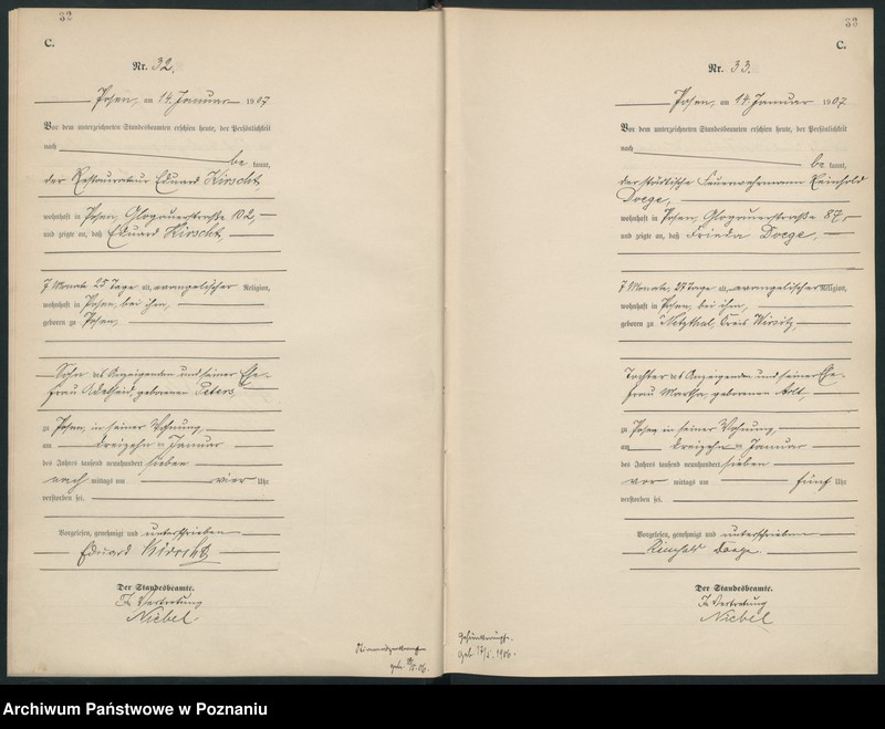 Obraz 19 z jednostki "Księga miejscowa zgonów tom I [Rejestr główny zgonów]"