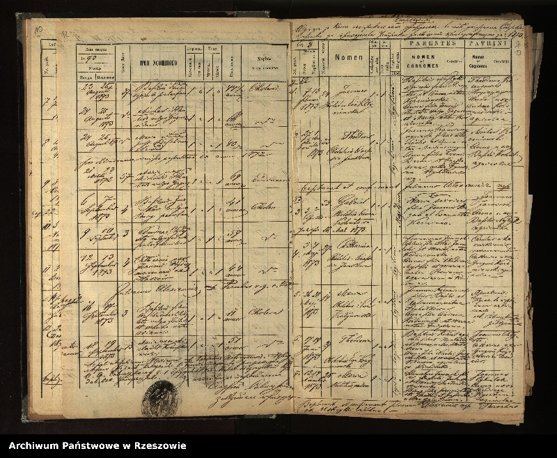 image.from.unit.number "Księga urodzeń, małżeństw i zgonów dla miejscowości Jasień, Ustrzyki Dolne, Strwiążyk"