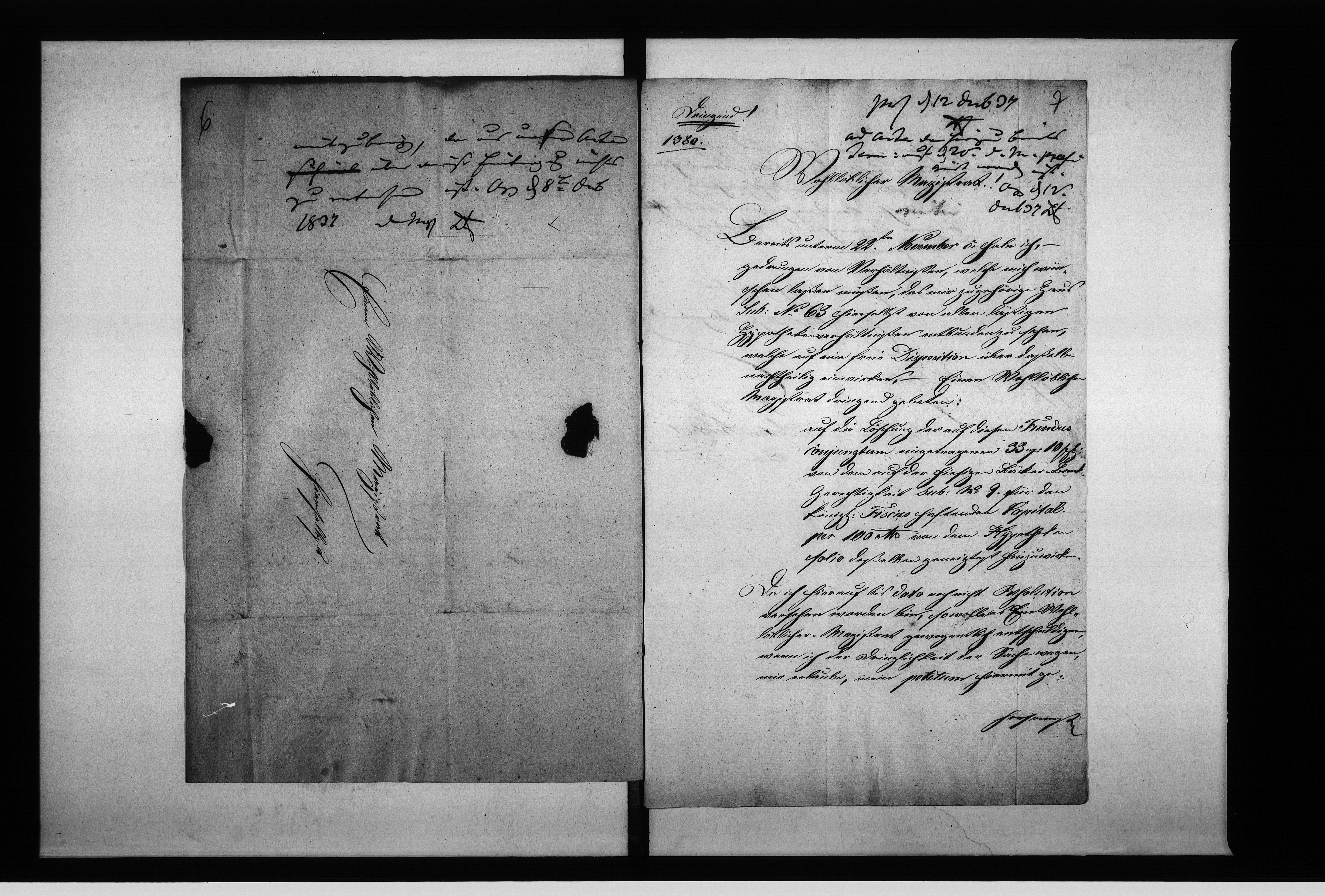 Obraz 9 z jednostki "Acta des Magistrats zu Oppeln betreffend: die Ablösung der Bäckerbankgerechtigkeit der Adalbert Reichertschen Erben sub Nro 9"