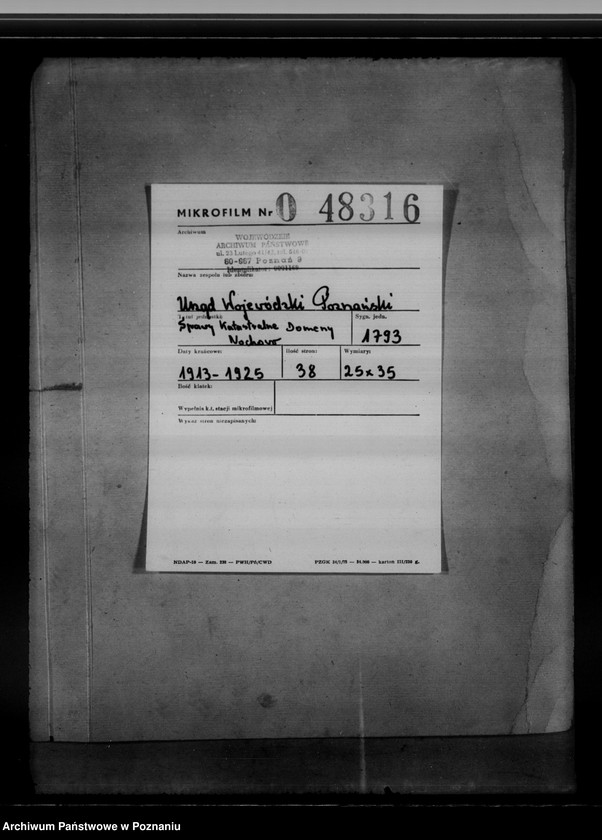 Obraz 2 z jednostki "Sprawy katastralne Domeny Nochowo"