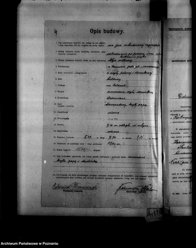 image.from.unit.number "Zatwierdzenie zakładu przemysłowego /młyna motorowego/ E. Raczniewskiego w Kostrzynie powiat średzki"