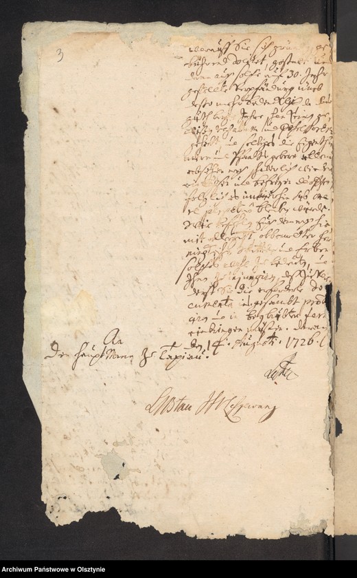 image.from.unit.number "In S. [Sache] Johann Valerian Hoernigs Erben wegen des Guths Hohenfelde"