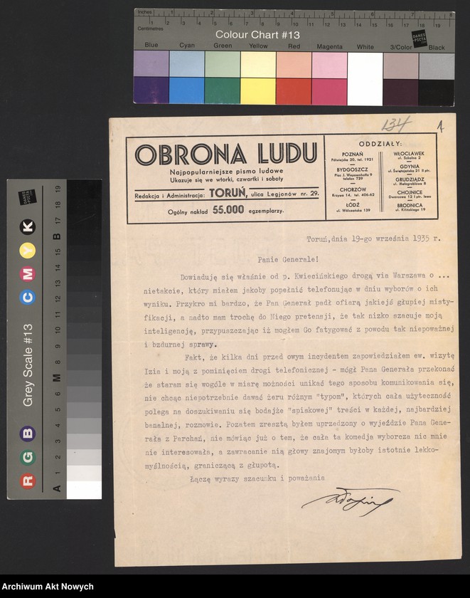 image.from.unit.number "Popiel Karol, działacz NPR, współorganizator Frontu Morges. Potępienie wyborów sejmowych w 1935 r. Projekt wydawania nowego dziennika."