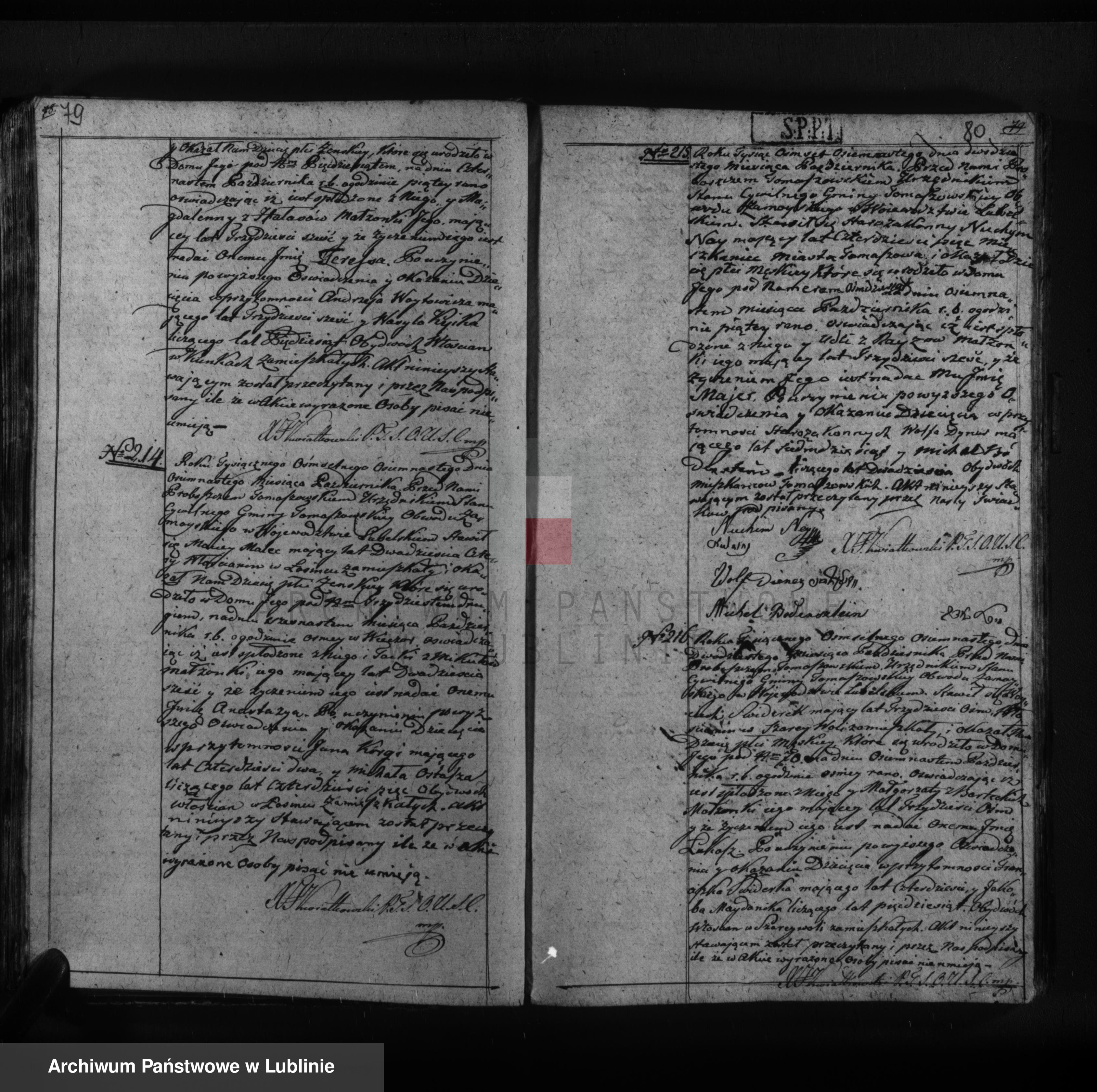 Skan z jednostki: Księga urodzeń, zapowiedzi, małżeństw i zgonów