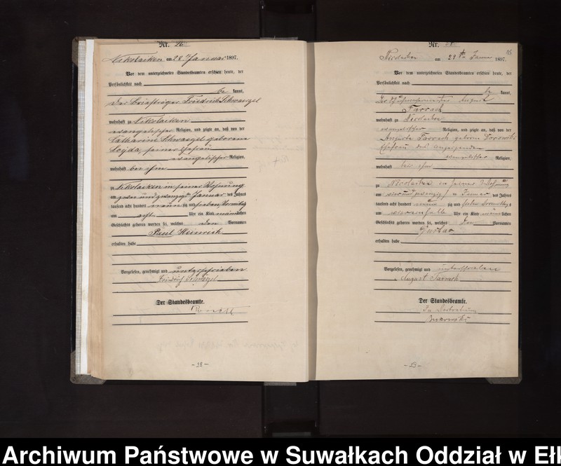 image.from.unit.number "Geburts-Haupt-Register des Königlichen Preussischen Standes-Amtes Nikolaiken Kreis Sensburg"
