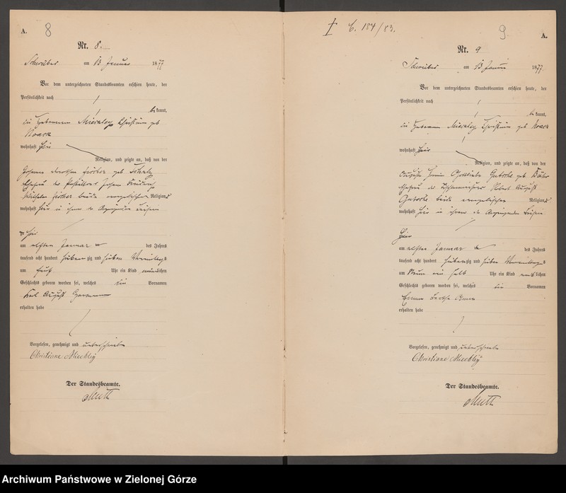 Obraz 8 z jednostki "[Księga urodzeń]"