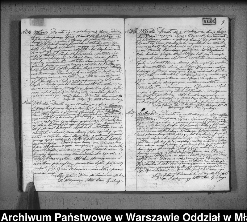 Obraz 11 z jednostki "Akta urodzin, małżeństw i zgonów"