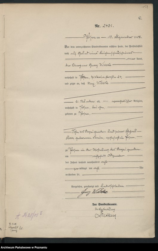 Obraz 15 z jednostki "Księga miejscowa zgonów tom V [Rejestr główny zgonów]"