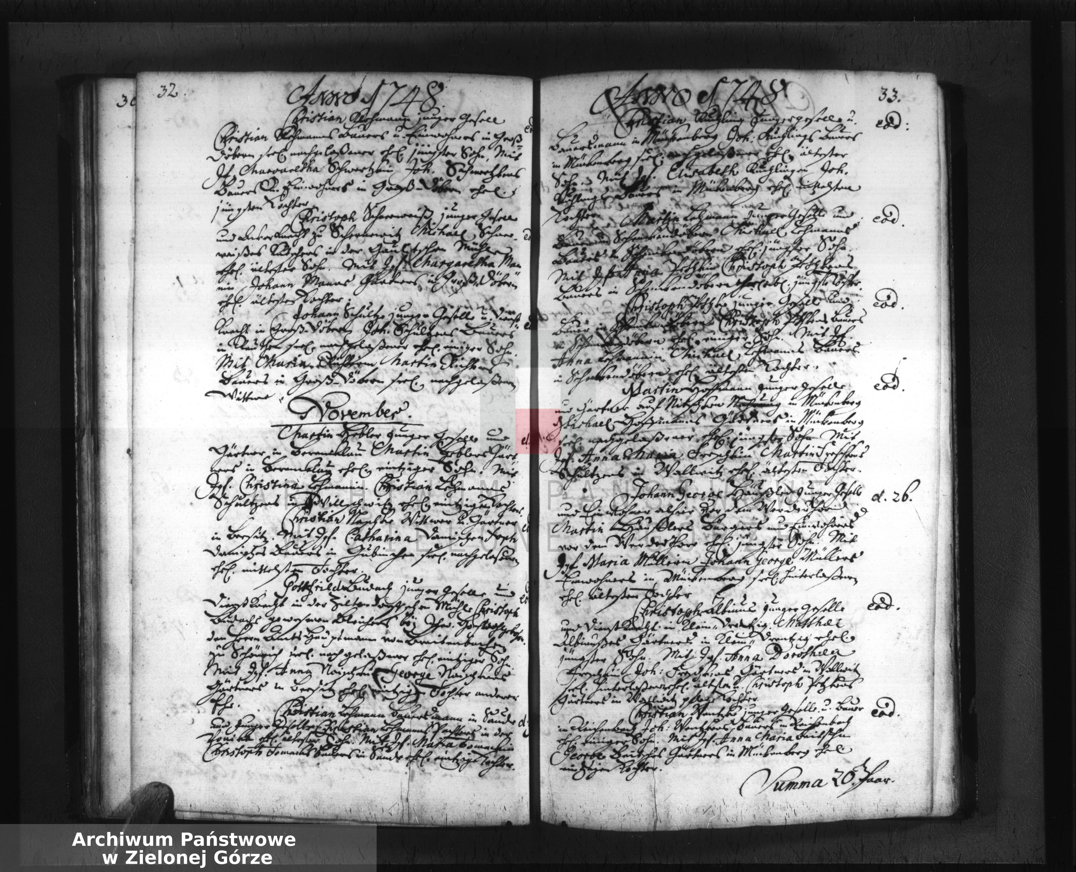 Skan z jednostki: Trauregister von 1737-1801