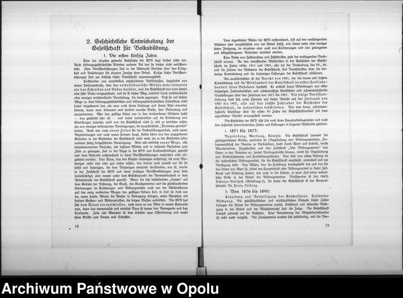 Obraz 16 z jednostki "Magistrats Oppeln. Betrifft: Gesellschaft für Volksbildung"