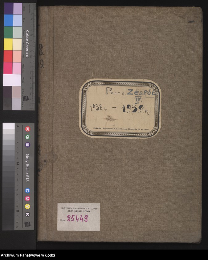 Obraz 2 z jednostki "Księga kontroli ruchu ludności (rejestr osób przybywających do gminy) Łódź, zespół IV, lit. K"