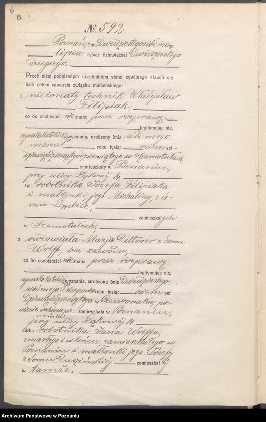 image.from.unit.number "Księga miejscowa małżeństw tom III [Rejestr główny małżeństw]"