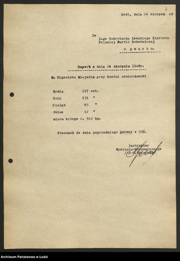 Obraz 7 z jednostki "Dzienne raporty podaży mięsa"