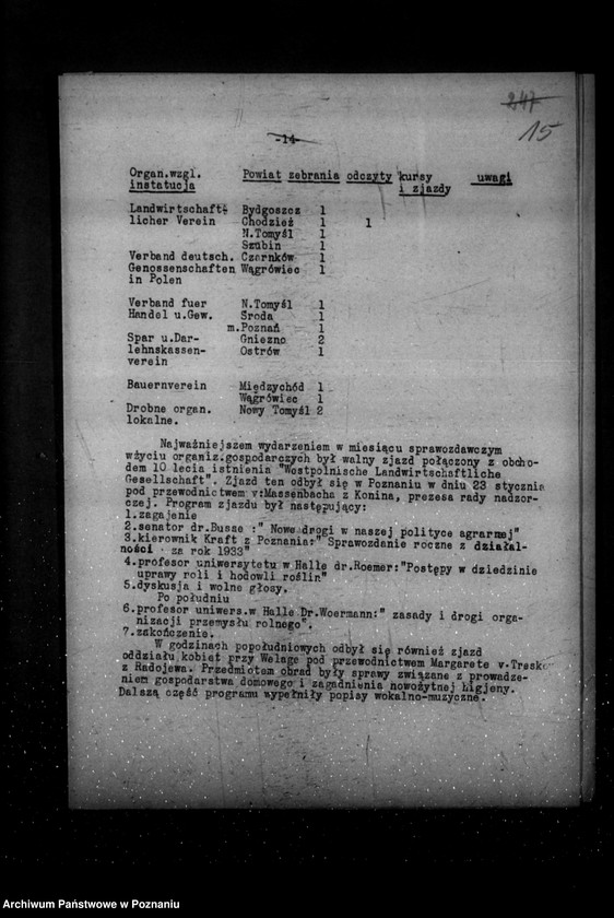 Obraz 19 z jednostki "Sprawozdania z życia mniejszości narodowych za miesiące styczeń-marzec 1934 r."