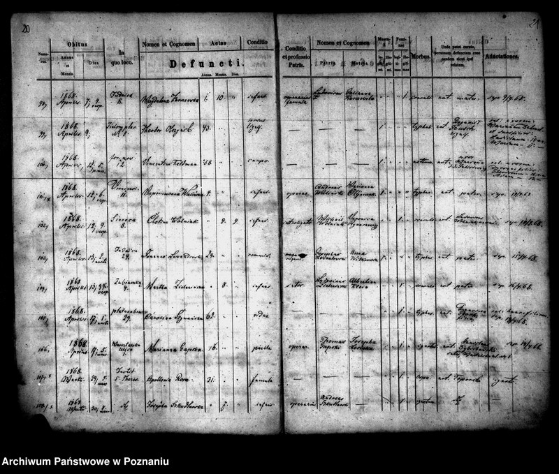 Obraz 12 z jednostki "Księga zgonów"