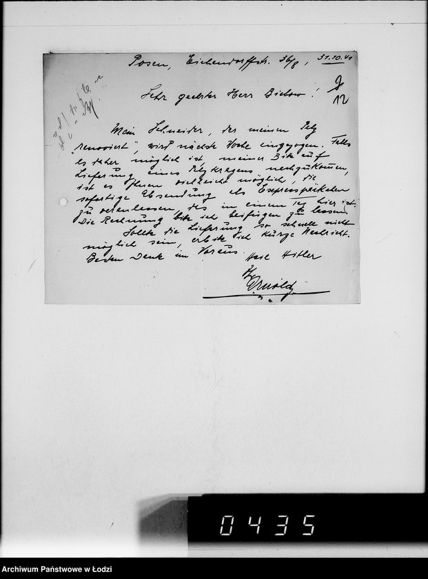 Obraz 16 z jednostki "C.H.Arnoldy Posen. [Korespondencja z G.V.w sprawie zakupu towarów]"