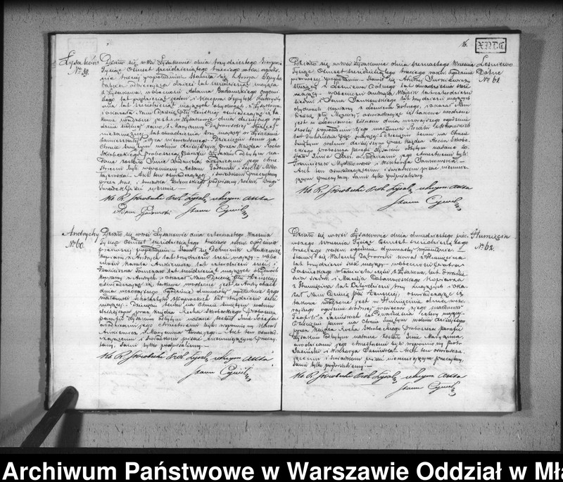 Obraz 19 z jednostki "Akta urodzin, małżeństw i zgonów"