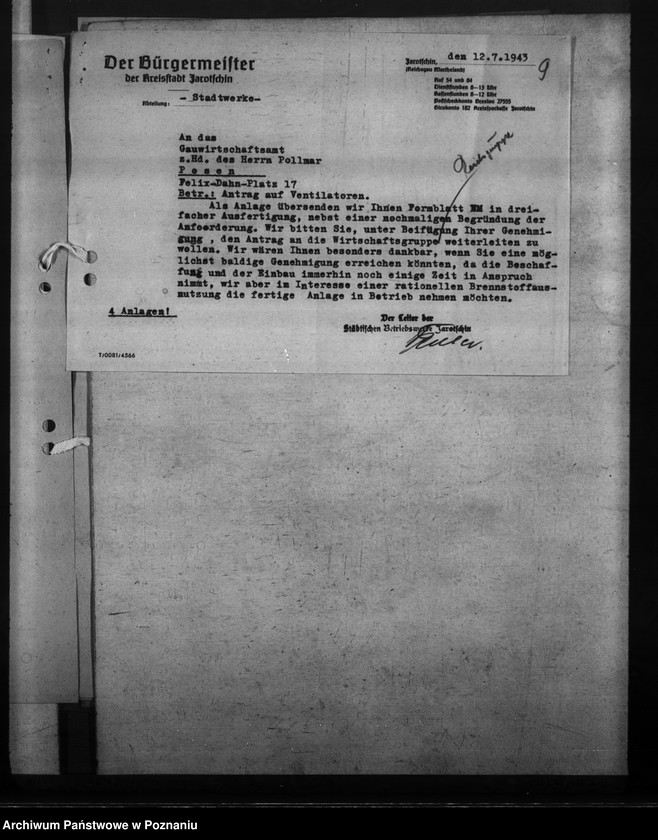 Obraz 14 z jednostki "Stadtwerke - Jarotschin"