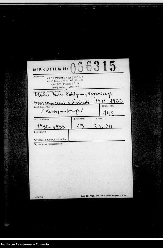 Obraz 2 z jednostki "Korespondencja"