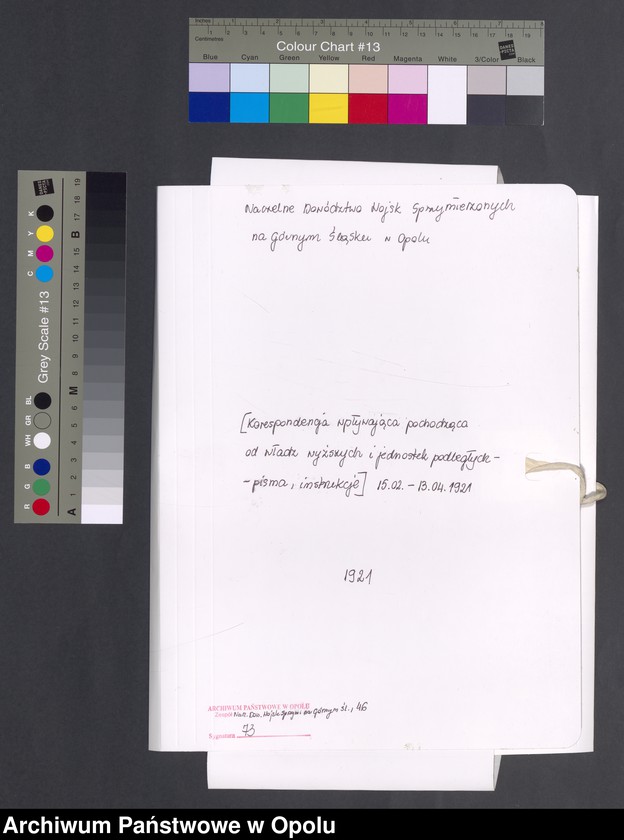 Obraz 2 z jednostki "Entress /Korespondencja wpływająca pochodząca od władz wyższych i jednostek podległych - pisma, instrukcje/ 15.02.-13.04.1921"