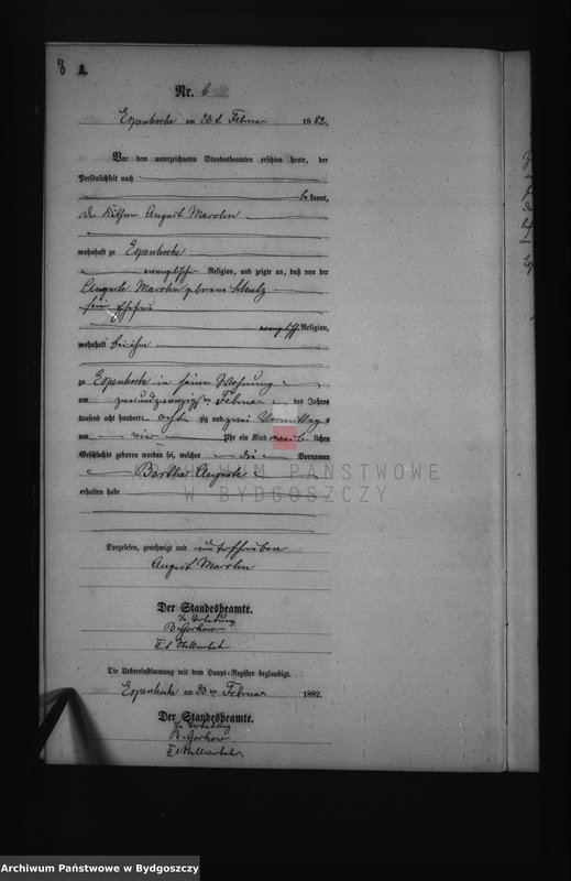 image.from.unit.number "Akta urodzeń - pierwopis nr 1-64"