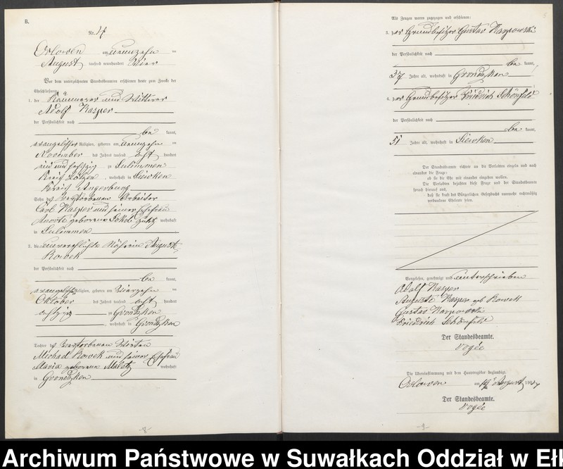 image.from.unit.number "Heirats-Neben-Register des Preussischen Standes-Amtes Orlowen Kreis Lötzen"