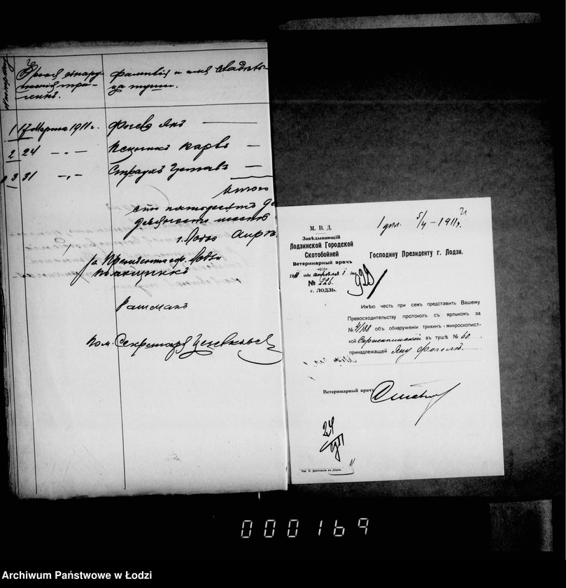 Obraz 18 z jednostki "O voznagraždenji za uničtožennyja na gorodskoj skotobojne trichinoznyja svinnyja tuši"