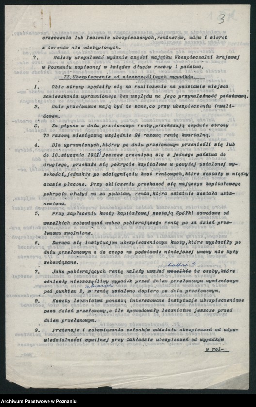 Obraz 5 z jednostki "[Wynik obrad polsko-niemieckich wynikających z 312 artykułu Traktatu Wersalskiego w sprawie ubezpieczeń społecznych]"