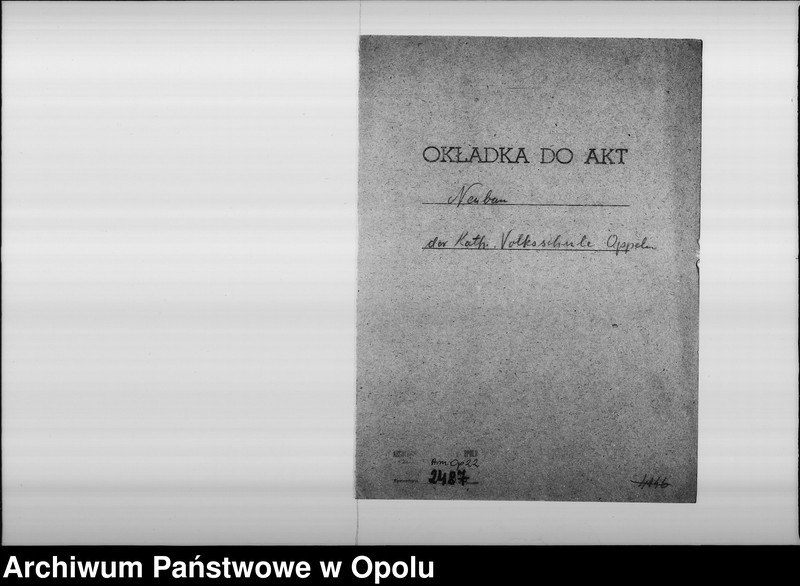 Obraz 4 z jednostki "Neubau der 30 kl[aessigen] Kath[olischen] Volksschule in Oppeln"