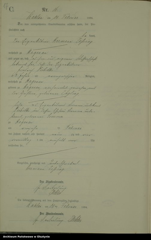 image.from.unit.number "Sterbe-Neben-Register nr 1 - 66"