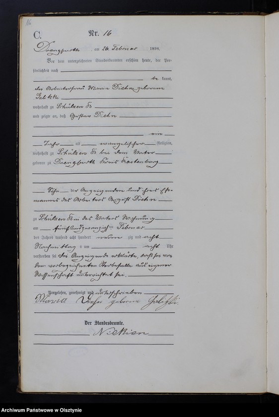 image.from.unit.number "Sterbe-Haupt-Register Nr 1 - 100"