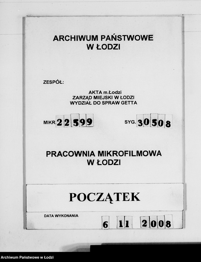 Obraz 1 z jednostki ""Społem" Rechnungen [za dostawy towarów dla Getta]"