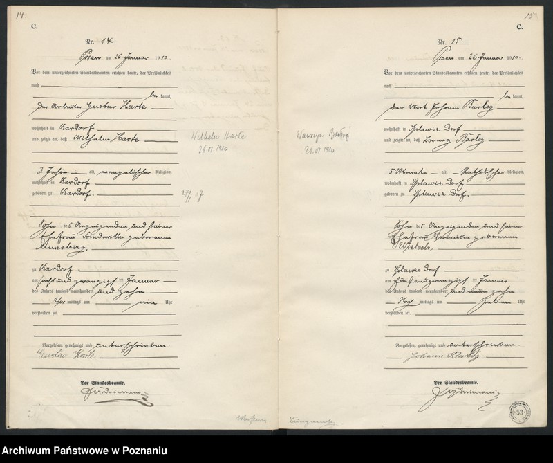 Obraz 10 z jednostki "Księga miejscowa zgonów [Rejestr główny zgonów]"