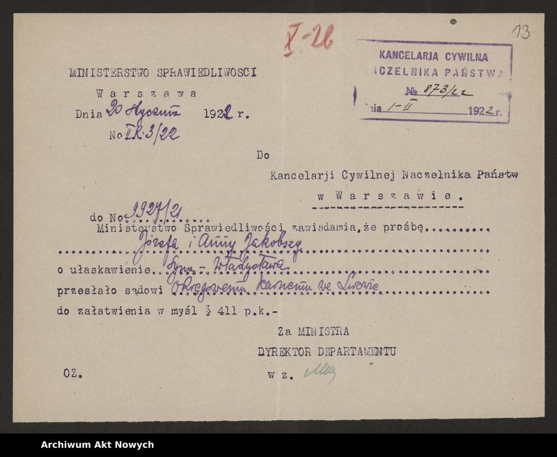 image.from.unit.number "Ułaskawienia z Małopolski - nieuwzględnione, dotyczące: zabójstw, kradzieży m. in w czasie inwazji rosyjskiej w 1914 r., dezercji, lichwy wojennej oraz handlu walutą, a także wykroczeń i rabunku na jesieni 1918 r. podczas rozruchów antyżydowskich (pow. Rzeszów)"