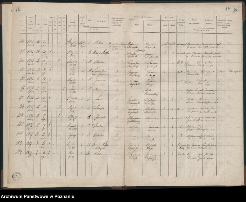 Obraz 11 z jednostki "Księga urodzeń"