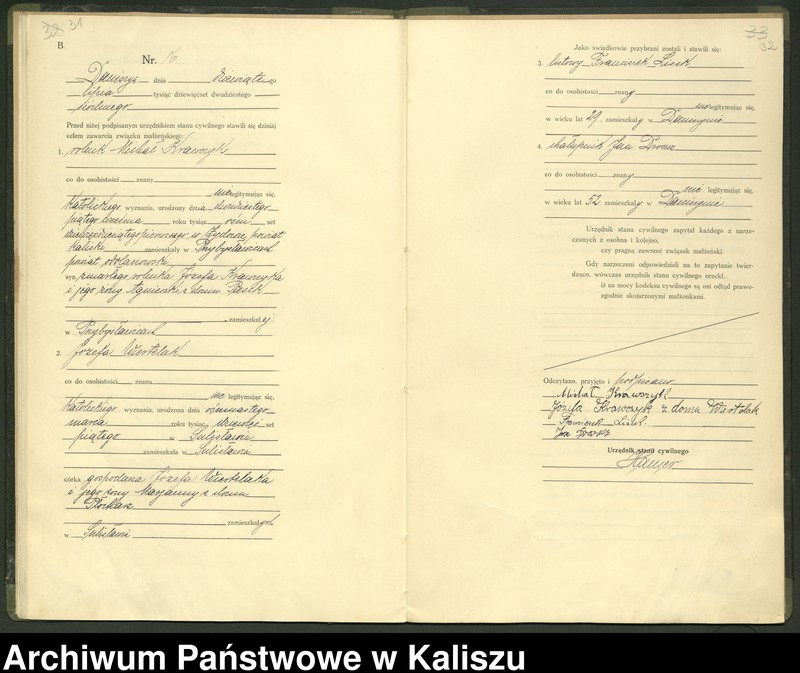 Obraz 19 z jednostki "[Księga małżeństw]"