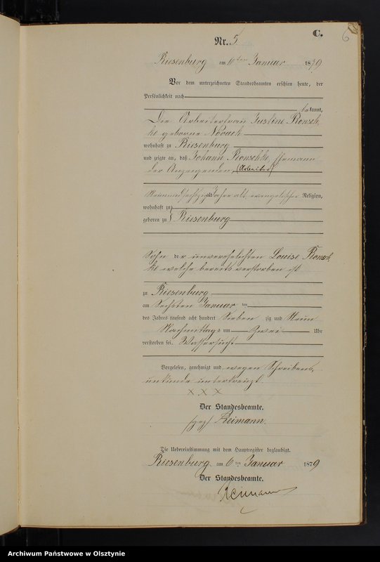image.from.unit.number "Sterbe-Neben-Register Nr 1 - 125"