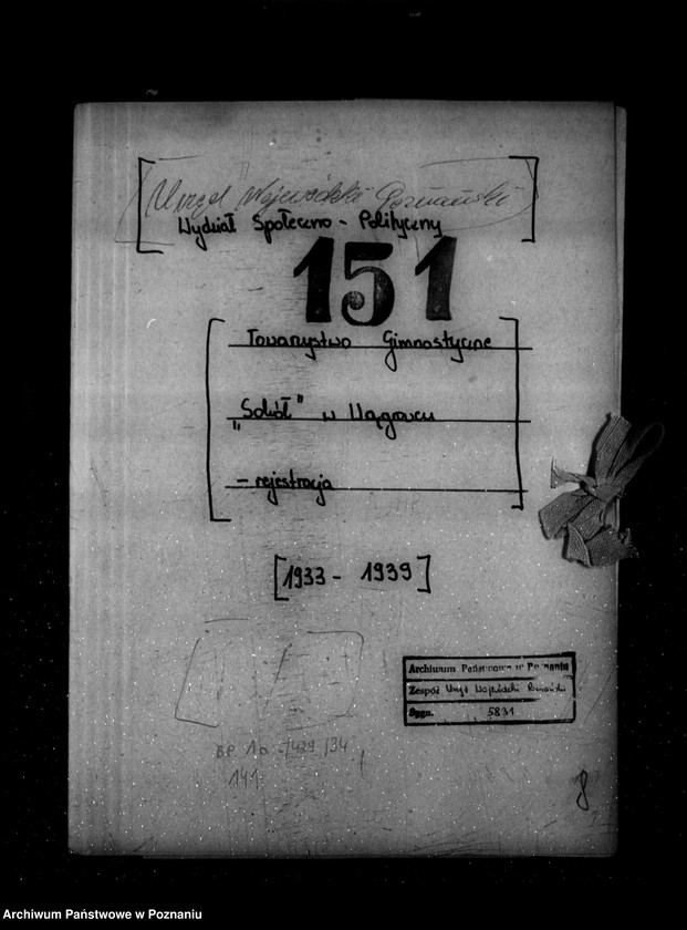 Obraz 4 z jednostki "/Towarzystwo Gimnastyczne Sokół w Wągrowcu - rejestracja/"