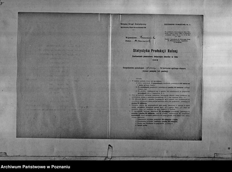 Obraz 11 z jednostki "/Statystyka produkcji rolnej - zestawienie powiatowe - Ostrów/"