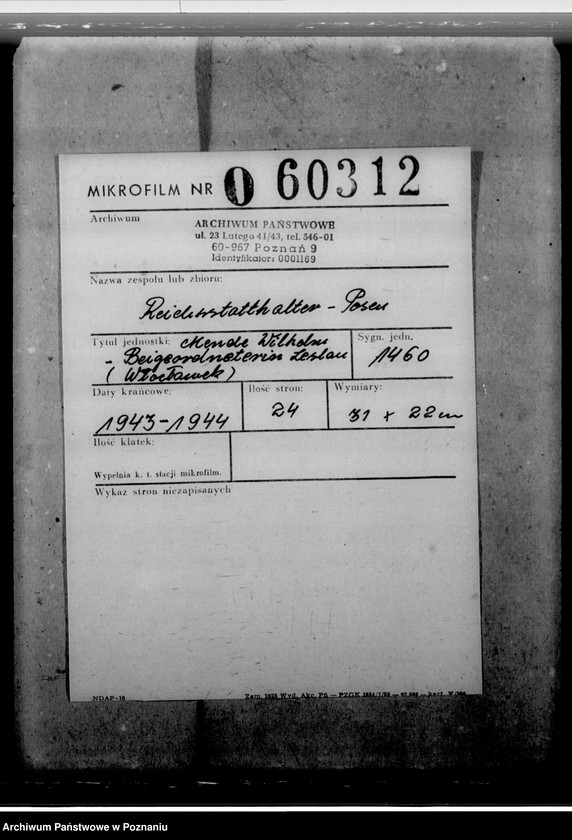 Obraz 2 z jednostki "Mende, Wilhelm - Beigeordneterin Leslau (Włocławek)"